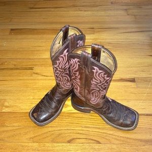 Tony Lama Square Toe Boots